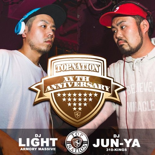 トップネーション20周年企画ミックス・シリーズ第2弾！DJ Light&DJ Junya MIX！フリーダウンロード！
