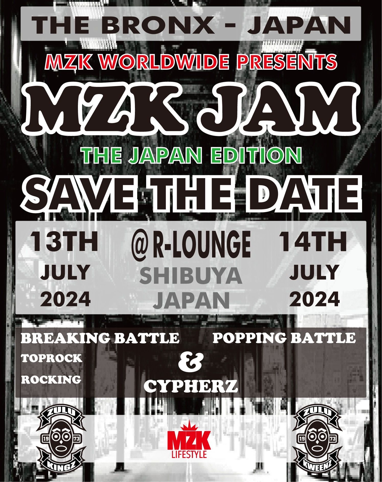 MZK Worldwide Presents【MZK JAM THE JAPAN EDITION】Day 1