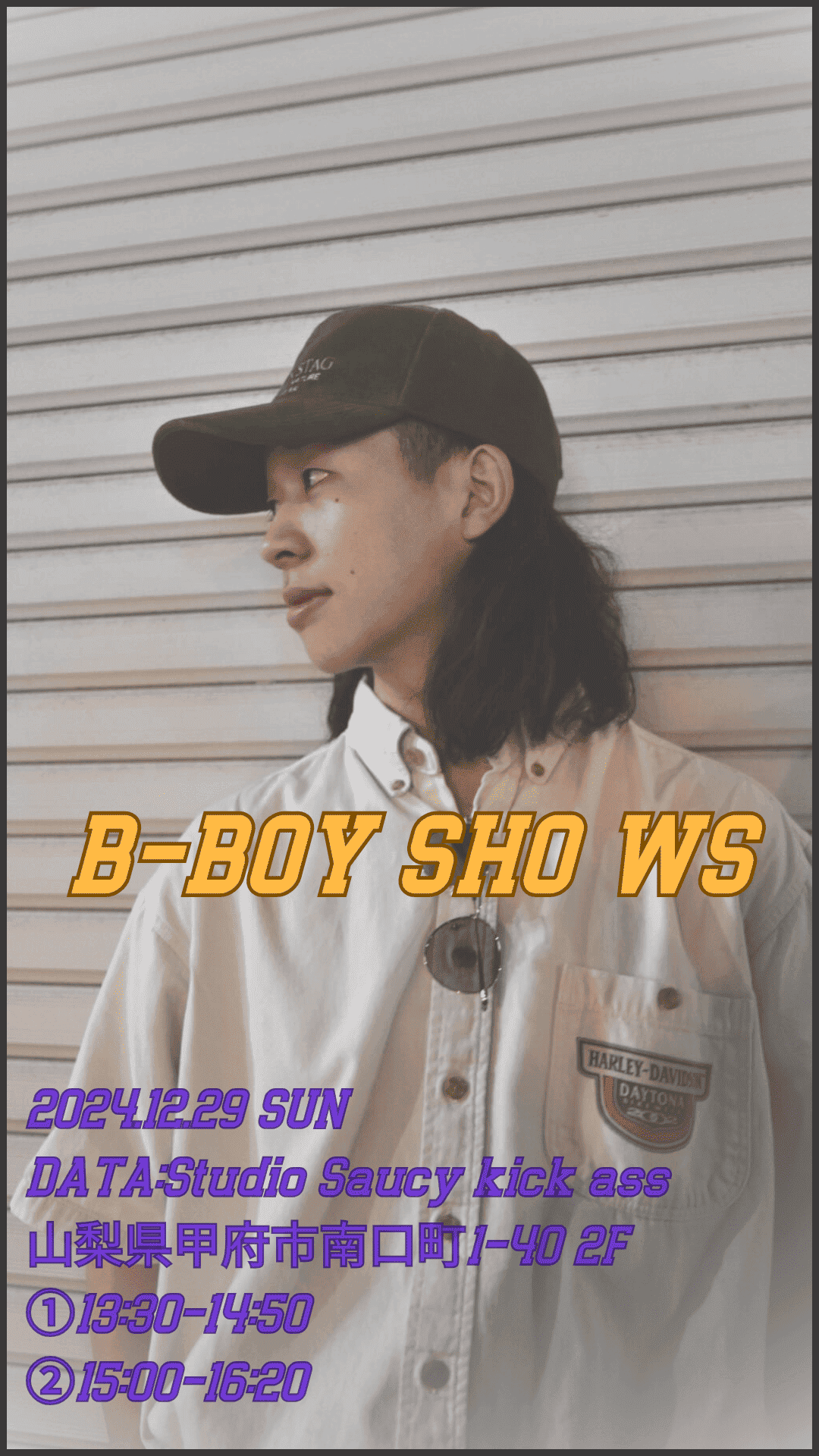 B-BOY  SHO WORKSHOP in YAMANASHI