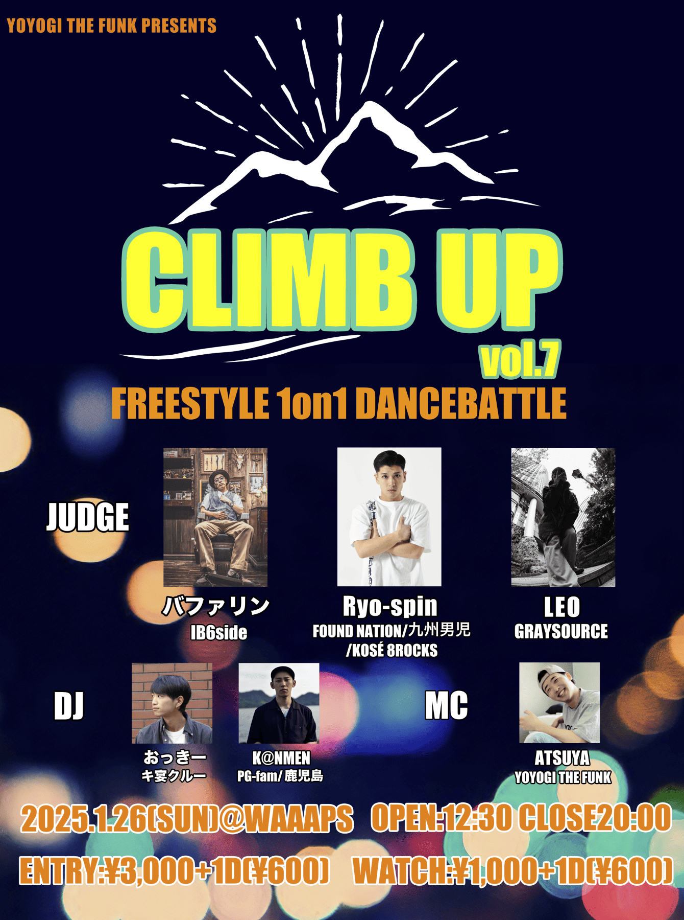 CLIMB UP vol.7 - FREESTYLE 1on1 DANCE BATTLE -