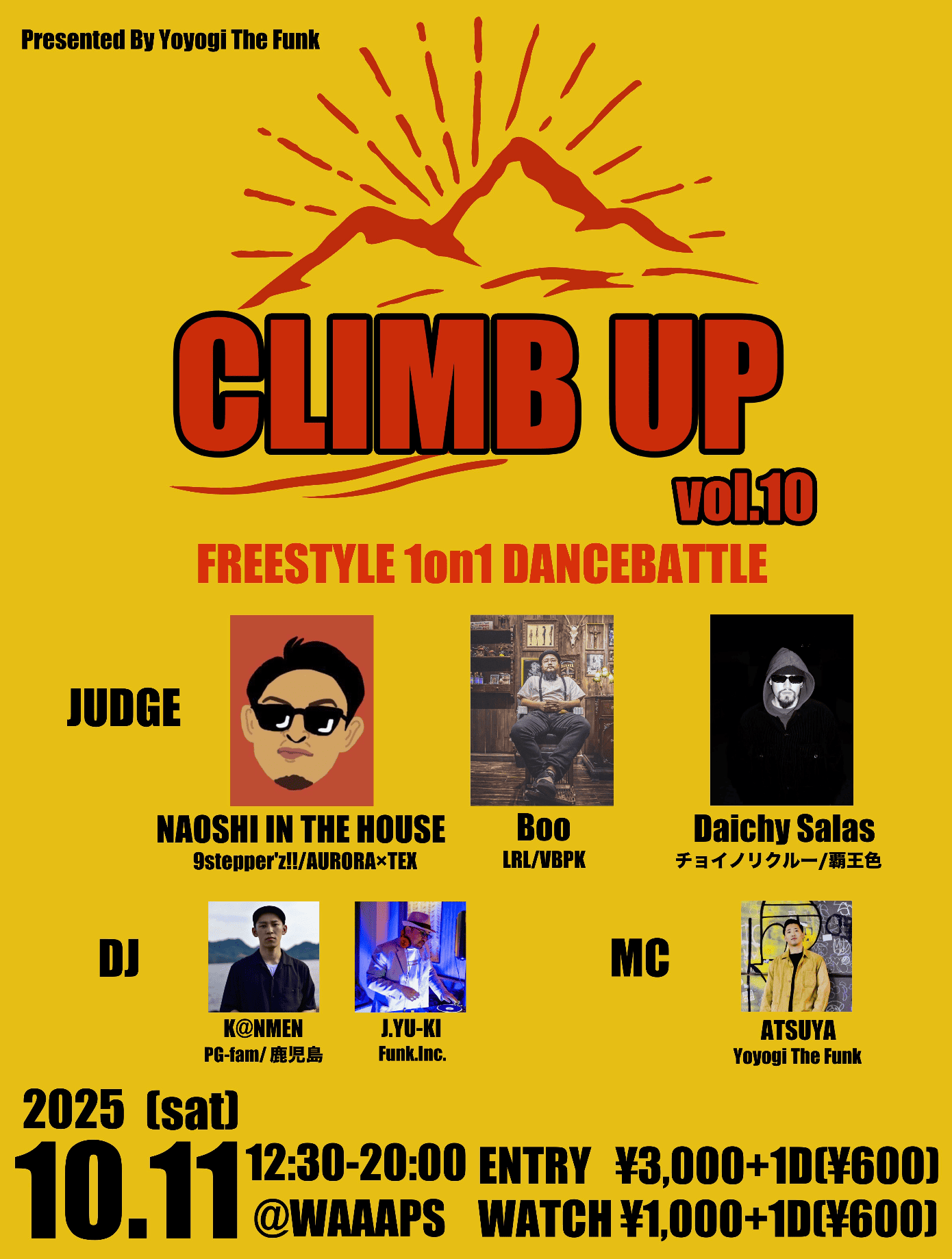 CLIMB UP vol.10 - FREESTYLE 1on1 DANCE BATTLE -