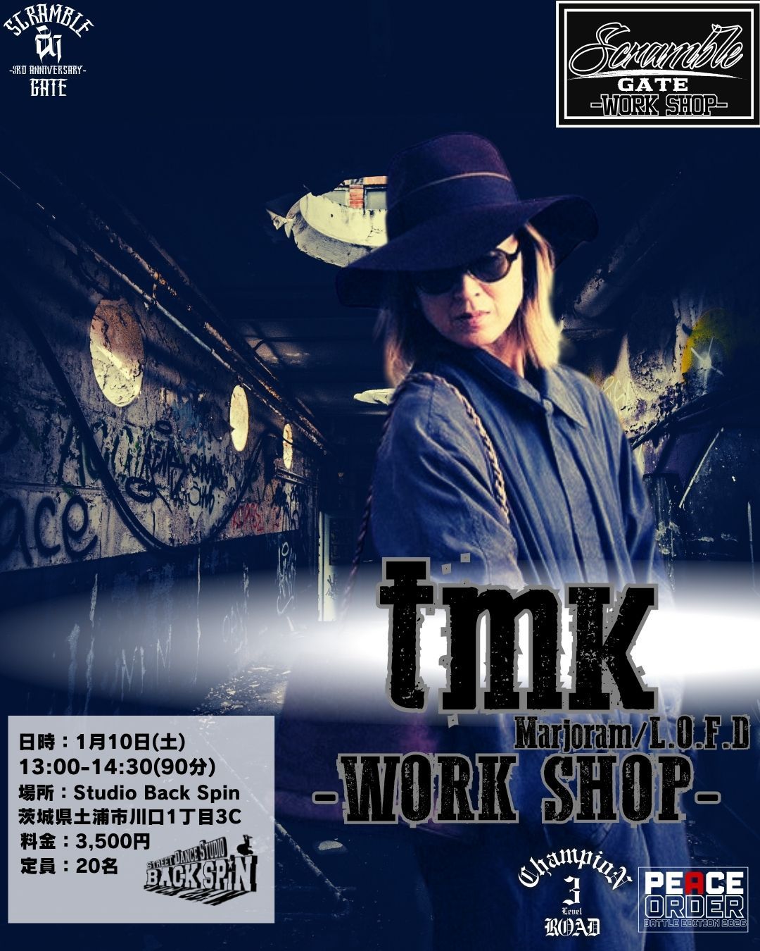 tmk(Marjoram/L.O.F.D) WORK SHOP in IBARAKI