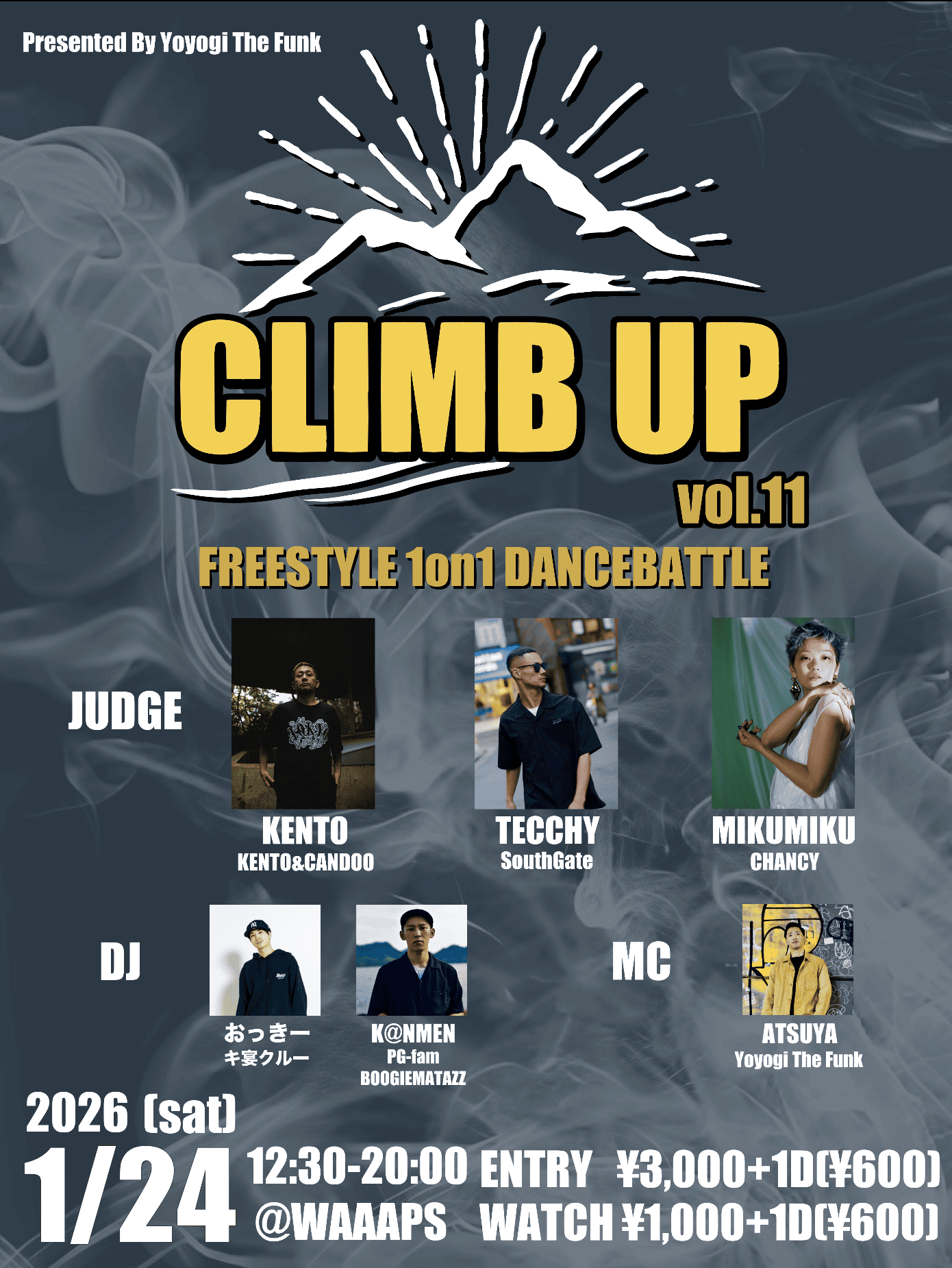 CLIMB UP vol.11 - FREESTYLE 1on1 DANCE BATTLE -