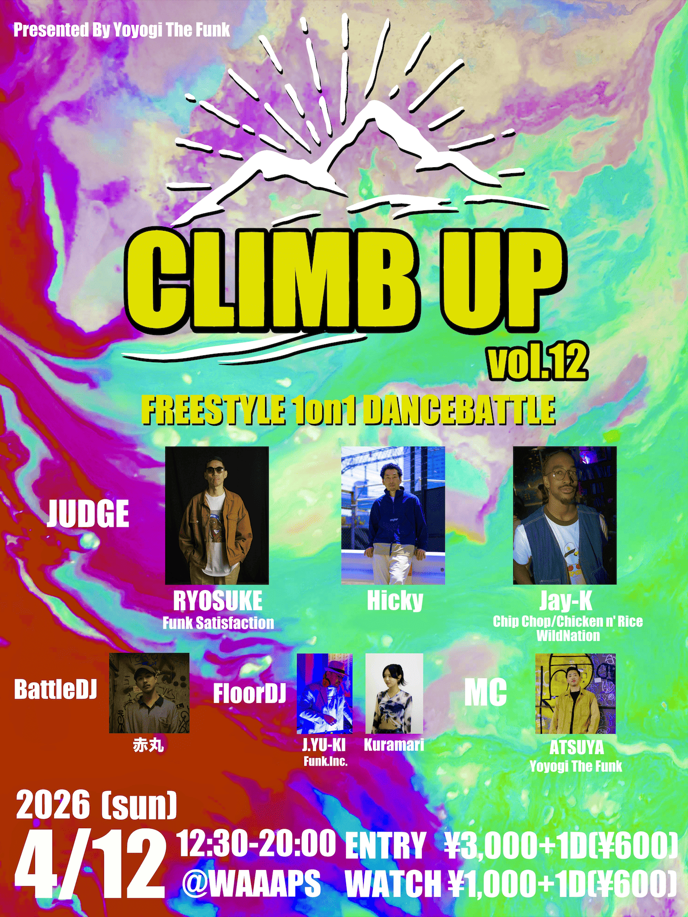 CLIMB UP vol.12 - FREESTYLE 1on1 DANCE BATTLE -
